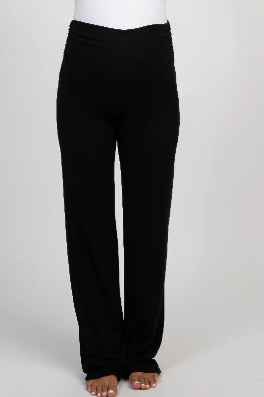 pinkblush-black-foldover-maternity-lounge-pants