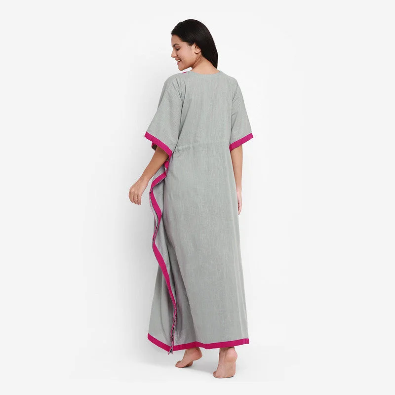 unidraa-cotton-tie-up-waist-kaftan-grey-tks014-19722