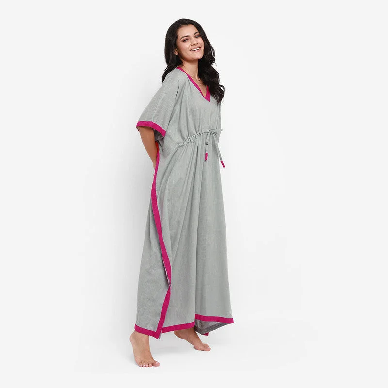 unidraa-cotton-tie-up-waist-kaftan-grey-tks014-19722