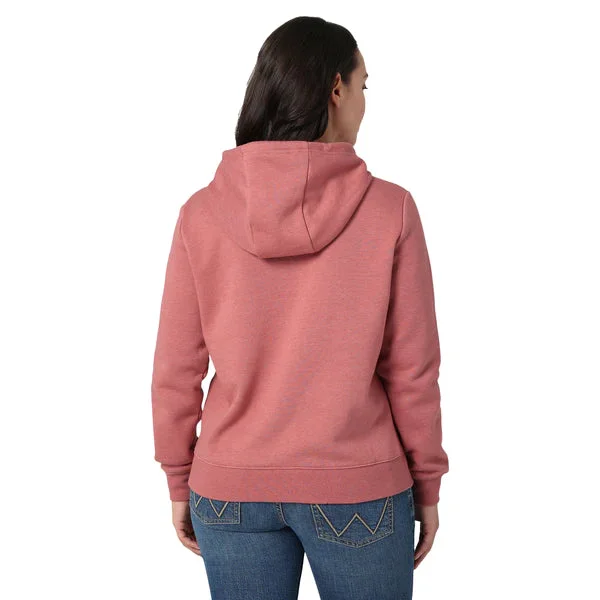 Wrangler® Ladies George Strait Graphic Pink Hoodie