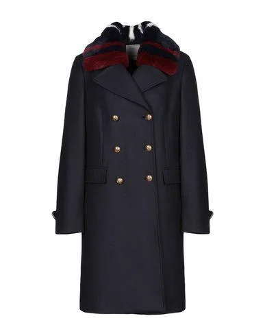 Pinko Women Coat Dark blue 8 UK