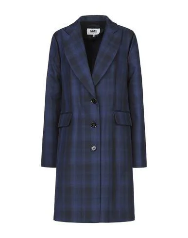 Mm6 Maison Margiela Women Overcoat Blue 8 UK