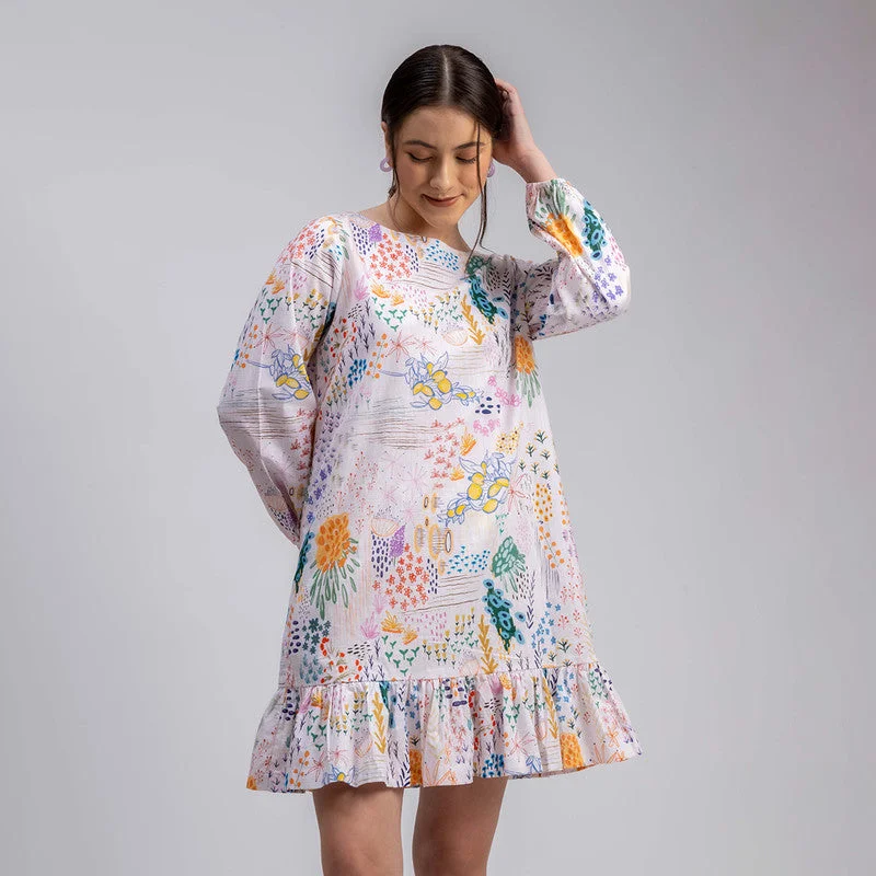 Short Dress for Women | Floral Printed | Multicolour