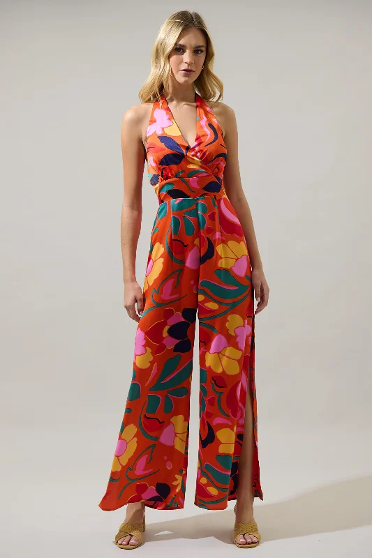 Serene Floral Magic Moment Halter Jumpsuit