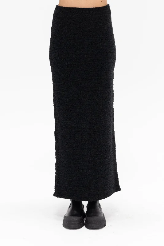 Knit Skirt, Black