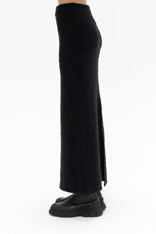 Knit Skirt, Black