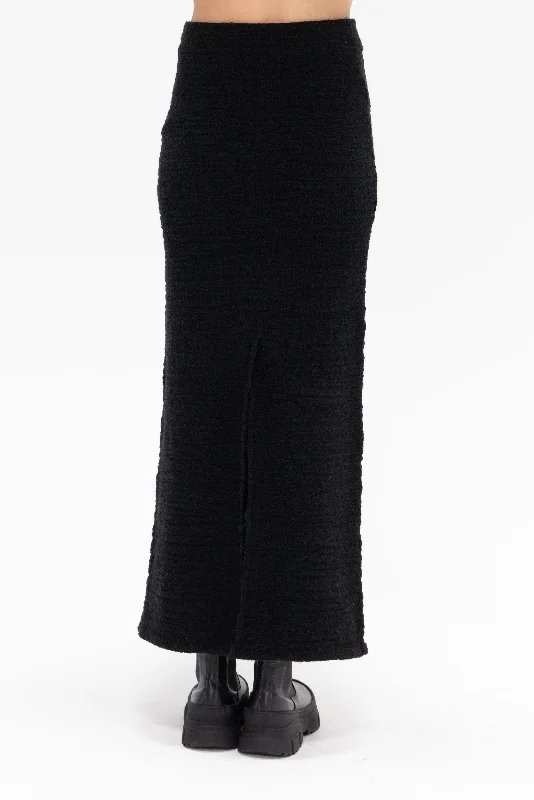 Knit Skirt, Black