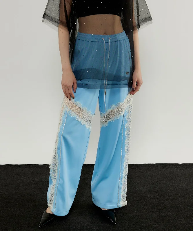 Lace Docking Jersey Pants