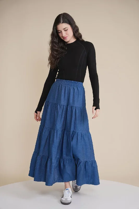 Maxi Tiered Skirt