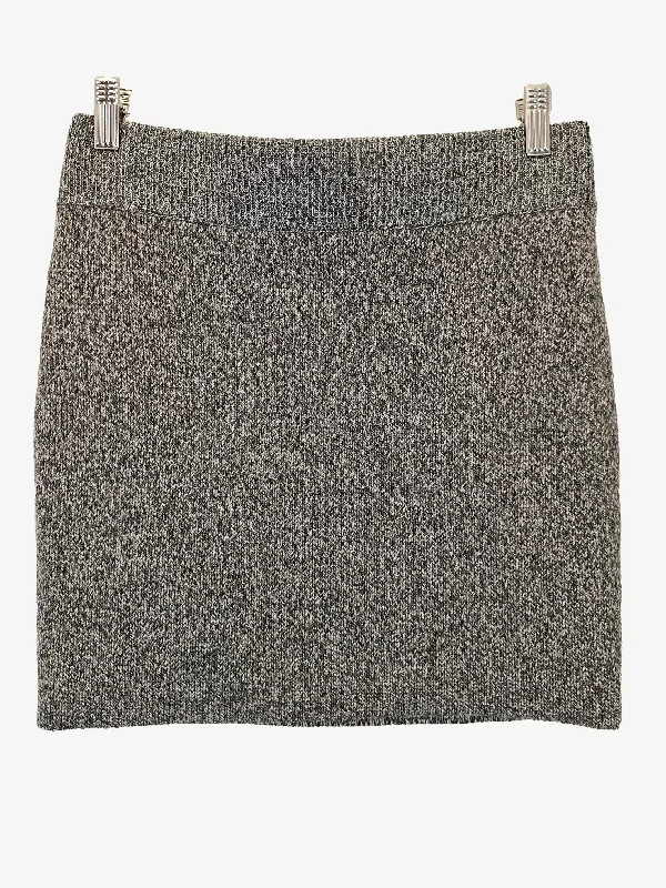 Alexander Wang Stylish Wool Stretch Mini Skirt Size M