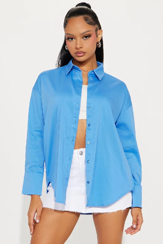 Always Important Poplin Shirt - Blue