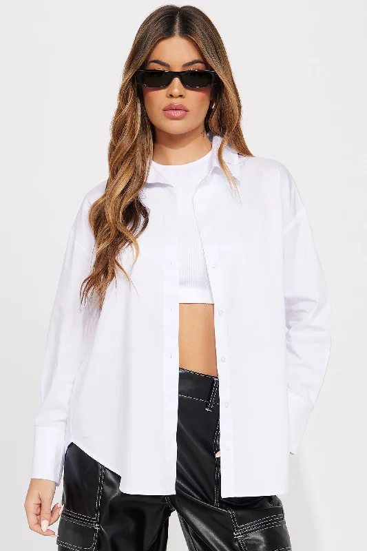 Always Important Poplin Shirt - White