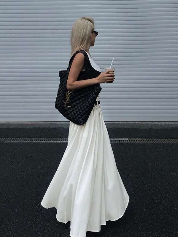 belted-pleated-long-skirt