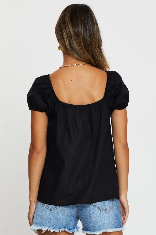 black-shirred-top-short-sleeve-wc11309-32f3-1