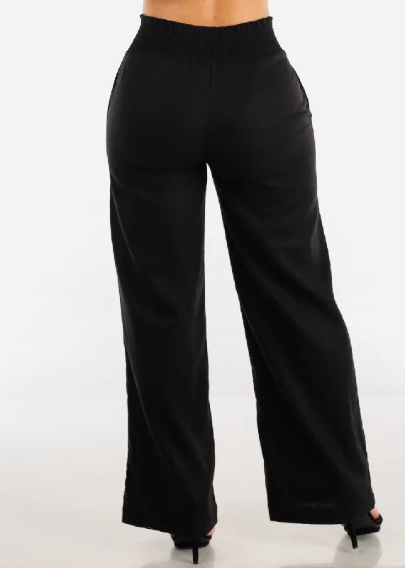 black-spandex-waist-wide-leg-linen-pants-6811pyblk