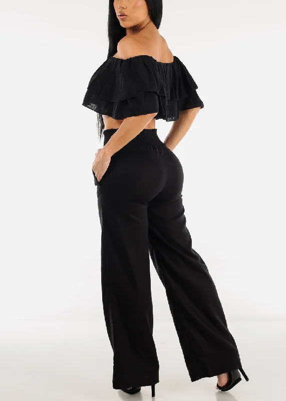 black-spandex-waist-wide-leg-linen-pants-6811pyblk