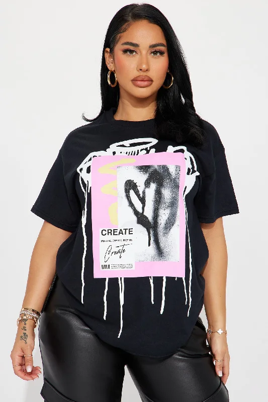 Create Love Graffiti Tshirt - Black