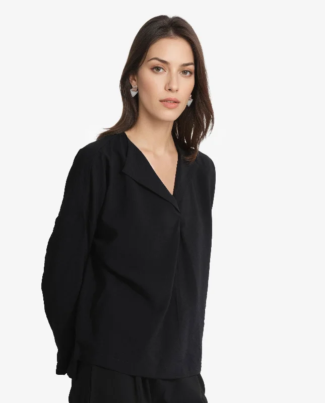 drap-womens-top-black