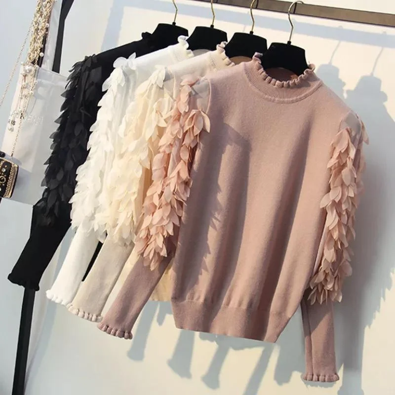 Feather Sleeve Sweaters