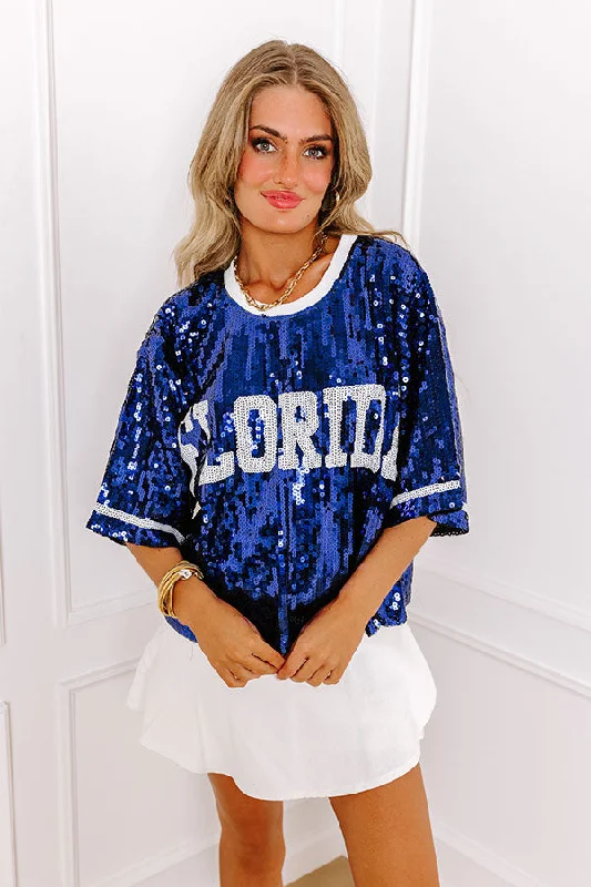 Florida Sequin Shift Top