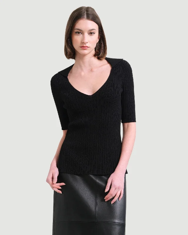 hunter-collared-short-sleeve-sweater-black