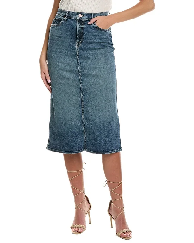 MOTHER Denim Swooner Straight Midi Skirt