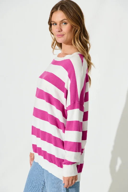 ohanna-knit-top-in-pink-with-white-stripe