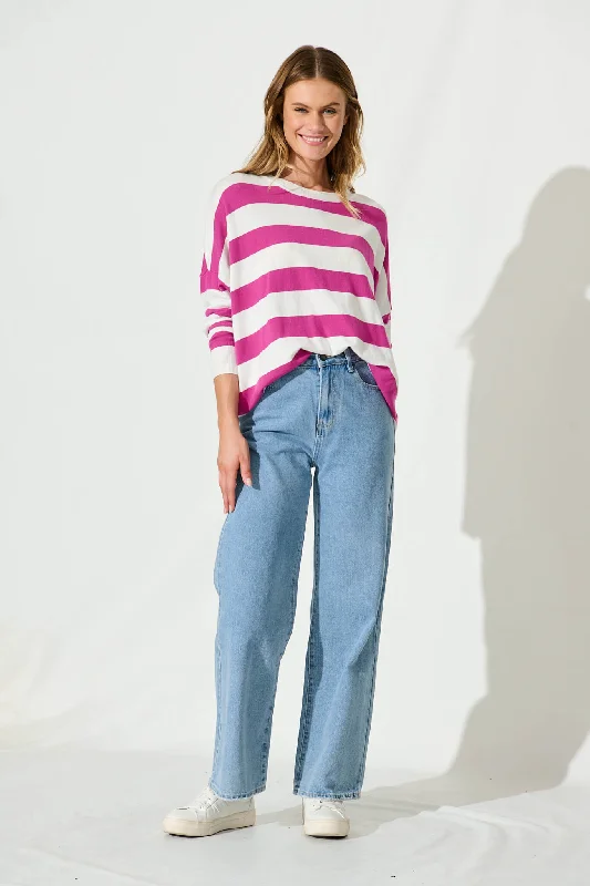 ohanna-knit-top-in-pink-with-white-stripe