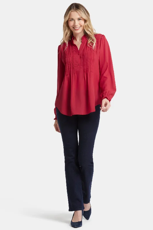 pleated-front-tunic-jalapeno-red