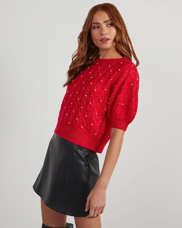 sally-pearl-puff-sleeve-sweater