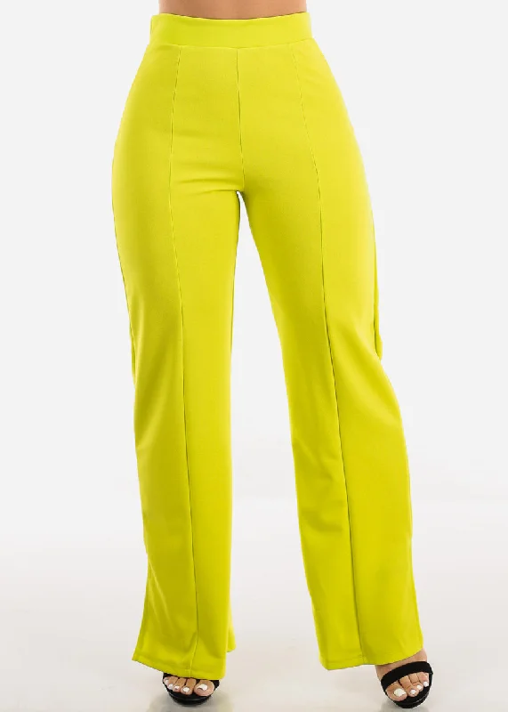 super-high-waist-wide-leg-slit-dress-pants-neon-lime-bp05725citrus