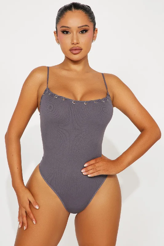 Tamara Seamless Bodysuit - Charcoal