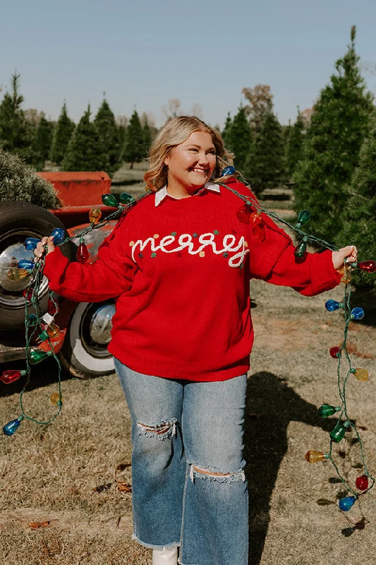 Verry Merry Knit Sweater Curves