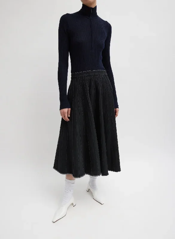 vintage-black-denim-pintucked-denim-skirt-black