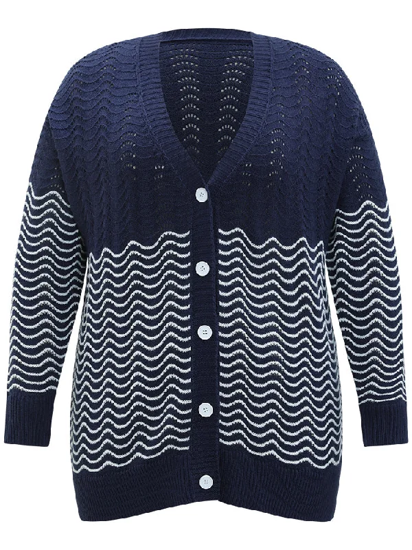 water-ripple-button-fly-elastic-cuffs-cardigan