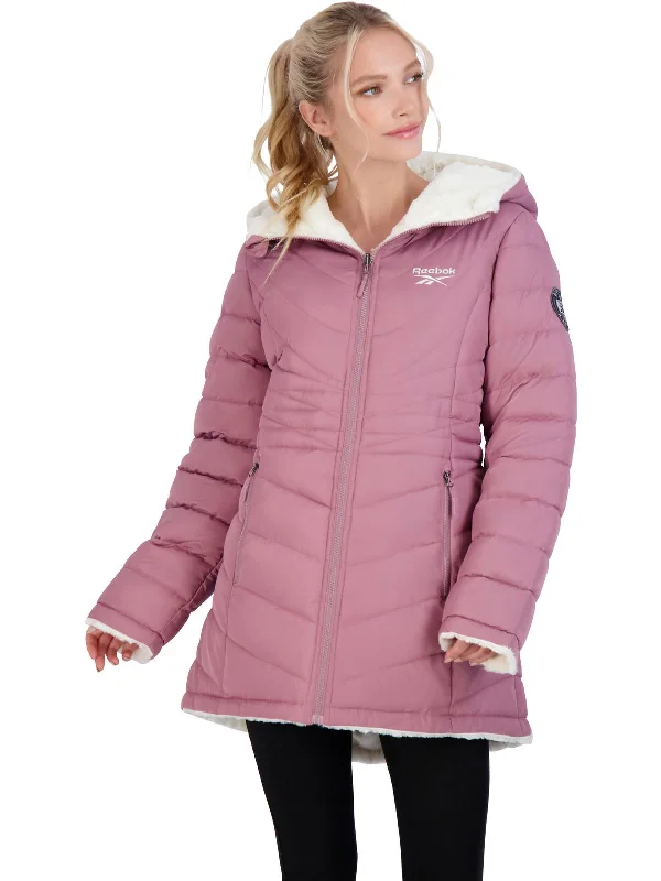 Womens Faux Fur Heavyweight Puffer Jacket